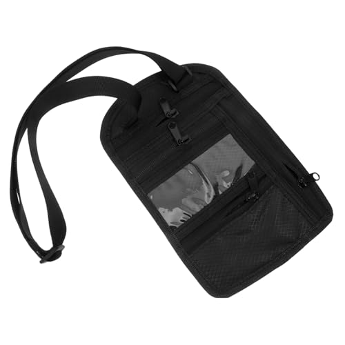 Mikikit Multifunktionaler Reise Reisepasshalter mit Reißverschluss Dokumentenorganizer für Männer und Strapazierfähiges Reiseetui mit Verstellbarem für Familienurlaub von Mikikit