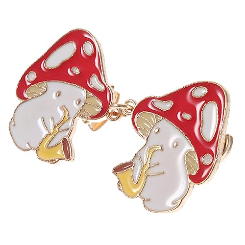 Mikikit Mushroom Brooch Pin Cartoon Design Bunte Emaille Anstecknadel für Kleidung Pullover und Schals Praktischer Strickjackenclip als Niedliches Accessoire für Damen von Mikikit