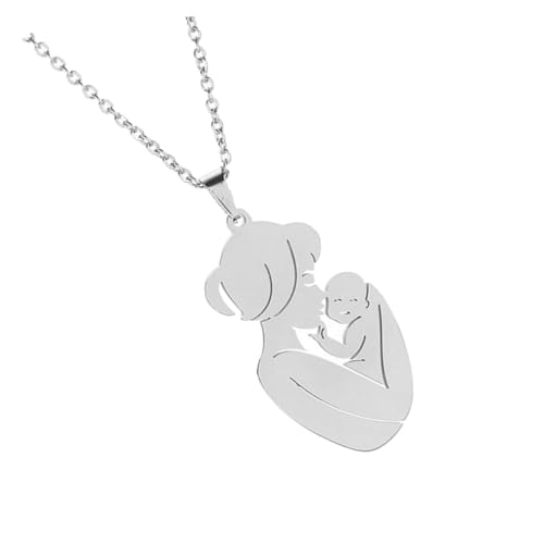 Mikikit Mutter Halskette Schmuck Damen Clavicle Chain Sweater Necklace Perfektes zum Muttertag von Mikikit