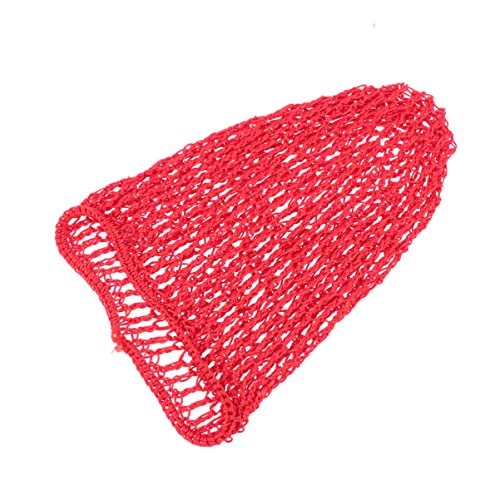 Mikikit Haarnetz Für Damen Handgehäkelt Aus Rayon Atmungsaktiv Und Dehnbar Für Schlaf Elastisches Band Für Optimalen Komfort Für Verschiedene Haartypen Rot von Mikikit