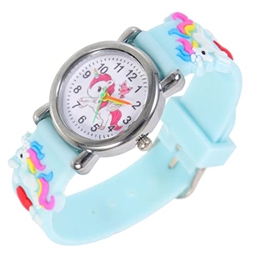 Mikikit Party Geburtstag Kinder Mädchen Schüler Uhr Geschenk Einhorn Geschenke Dekor Mädchen Armband Silikon D Favors Schüler Uhren Kinder Zeit Für Lehrer Cartoon Jungen Blau von Mikikit