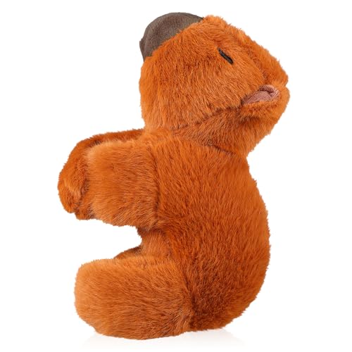 Mikikit Plüsch Capybara Armband Niedliches Tier Hugger Slap Armband für Dekoratives Stofftier für und Feierlichkeiten Weiche und Kuschelige Textur Beruhigendes von Mikikit