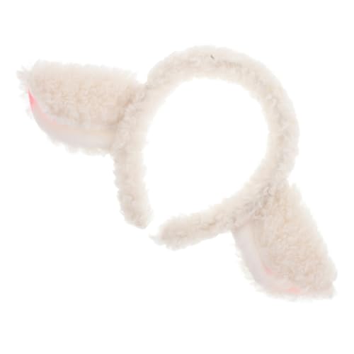 Mikikit Lammohr-stirnband Aus Plüsch Für Cartoon-tierohr-haarband Flauschiges Stirnband Mit Schaf-ohren-design Süßes Für Mädchen von Mikikit