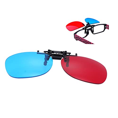 Mikikit Myopie-Brille telefonstütze fahrrad Brille liefern D Brillenclip D Computerbrille schnapsgläser 3D-Brille rot blauer Brillenclip Brillengestell zum Aufhängen Stereo Bild von Mikikit