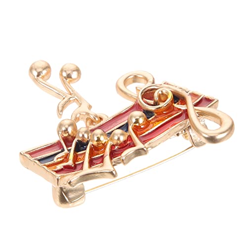 Mikikit Regenbogen Anstecknadel mit Musiknote Brosche für Damen Dekorativer Pin für Kleidung Schal Pullover Langlebig und Farbecht für Besondere Anlässe von Mikikit