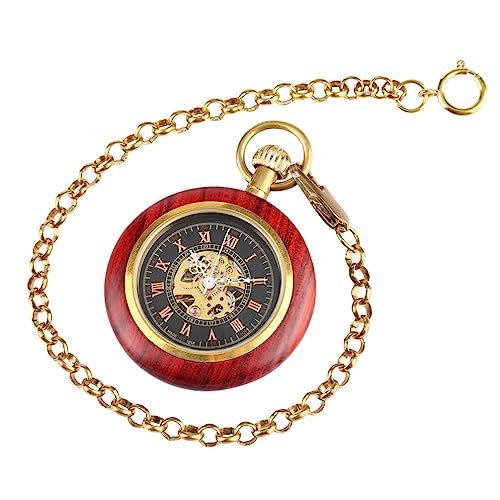 Mikikit Römische Graduierungsuhren Uhr Antik for Fob Day Kette Anhänger Design Vintage Angekettet Mini Frau Väter Geschenke Tasche Legierung Mit Ziffer Retro- von Mikikit