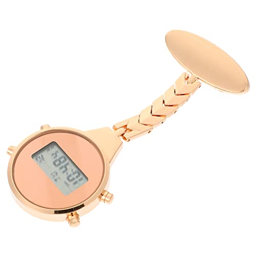 Mikikit Elektronische Digitalanzeige Uhr Für Krankenschwestern Und Ärzte Unisex Ansteckuhr Sicherheitsnadel Geeignet Als Für Damen Und Herren von Mikikit