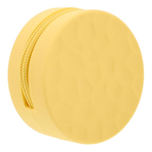 Mikikit Runde Silikon Münzgeldbörse mit Reißverschluss Weiche wasserdichte Mini Aufbewahrungstasche für Kopfhörer und Kabel Multifunktionale Organizer Geldbeutel für Reise und Alltag von Mikikit