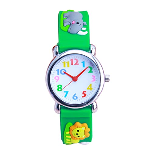 Mikikit Kinderuhr Quarz Armbanduhr Quarzuhr Für Kinder Gurt Karikatur Rostfreier Stahl 3D von Mikikit