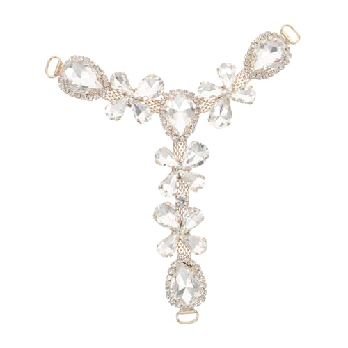 Mikikit Schuhdekoration Kette für Damen Sandalen Accessoires Stylisches Metallschmuck für Jede Gelegenheit Einfach zu Befestigen Vielseitig Einsetzbar von Mikikit