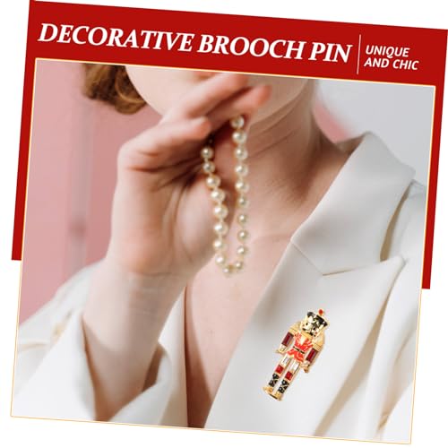 Mikikit Soldat Anstecknadel Metall Brosche Rote Dekorative Lapel Pin für Kleidung Hut Schal Rucksack Damen von Mikikit