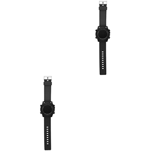 Mikikit 2st Anschauen Geburtstagsgeschenk Für Männer Elektrische Armbanduhr Mode Elektronische Uhr Leuchtende Elektronische Uhr Achten Sie Auf Pu Leuchtende Uhr Student Wasserdicht von Mikikit