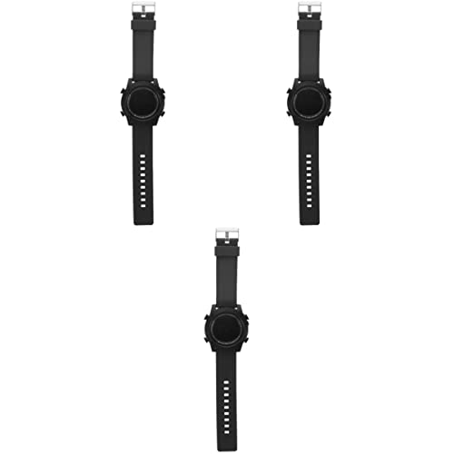 Mikikit 3st Anschauen Geburtstagsgeschenk Für Männer Elektrische Armbanduhr Einfache Digitaluhr Leuchtende Elektronische Uhr Leuchtende Uhr Student Rostfreier Stahl Unternehmen von Mikikit