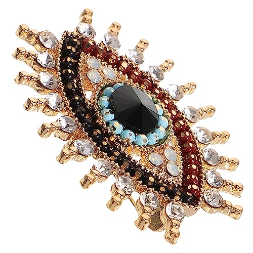 Mikikit Strassbrosche Augenbrosche für Damen Mantelzubehör zur Dekoration von Kleidung Taschen Schals Perfektes für Freunde Familie von Mikikit