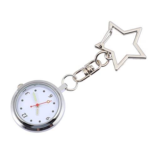 Mikikit Broschen Für Damen Taschenuhr Brosche Uhr -Clip-Uhr Kletteruhr Ansteckuhr Moderne Uhr Brustuhr Star-studentenuhr Digitaluhren Für Damen Metall Normaler Glasspiegel Fräulein Sport von Mikikit