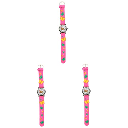 Mikikit Tolle Uhren Für Kinder Elektro 3st Anschauen Weihnachtsarmbanduhr Aus Leder Schmetterlingsdesignuhr Digitale Armbanduhr Kinder Brille Katzenuhr Uhrendekoration Uhren Kieselgel Tragbar Student von Mikikit