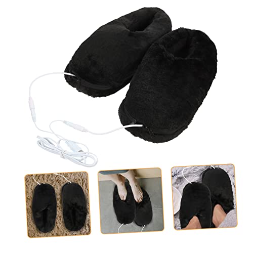 Mikikit USB Beheizbare Hausschuhe Winter Warm Elektrisch Beheizte Indoor Schuhe für Kalte Tage Rutschfest Komfortabel Langlebig als für Zuhause Büro und Studentenwohnheim von Mikikit