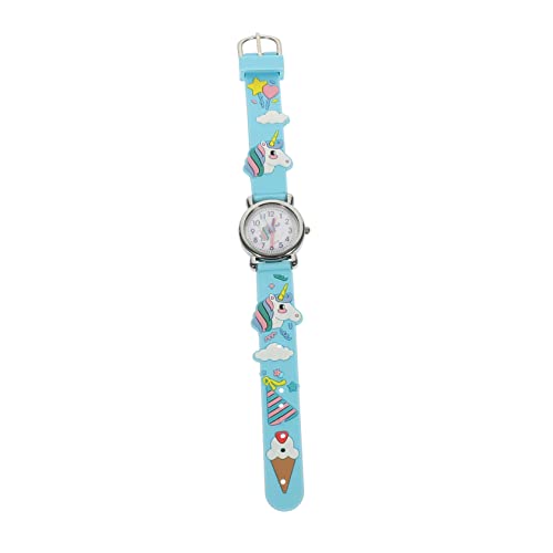 Mikikit Kinder Cartoon Uhr Einhorn Design Armbanduhr Aus Kunststoff Für Jungen Und Mädchen Stylische Und Tragbare Studenten Uhr Präzise Quarzbewegung Für Kinder von Mikikit