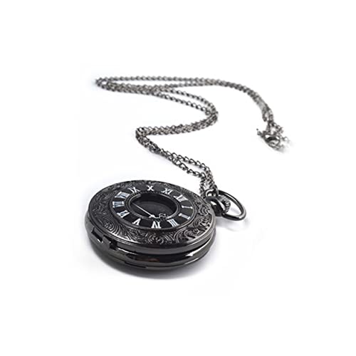Mikikit Retro-taschenuhr Im Halskettenstil Quarzwerk Schwarze Kette Elegant Für Alltägliche Anlässe Mikikit Retro-taschenuhr Im Halskettenstil Quarzwerk Schwarze Kette Elegant Für Alltägliche Anlässe von Mikikit
