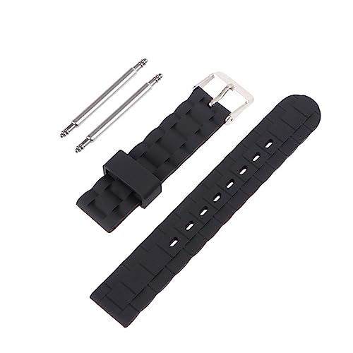 Mikikit Stilvolles 16-mm-silikonarmband Modisches Armband Für Damen Ersatzarmband Bequemes Armband Schwarz Hautfreundlich Leicht Mikikit Stilvolles 16-mm-silikonarmband Modisches Armband Für Damen Ersatzarmband Bequemes Armband Schwarz Hautfreundlich Leicht von Mikikit