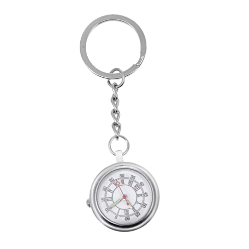 Mikikit Taschenuhr Uhrentaschenanhänger Schwesternuhr Mit Schlüsselanhänger Vintage Runde Uhr Schlüsselanhänger Medizinische Sanitäteruhr Pflege Kragennadel Student Quarz von Mikikit