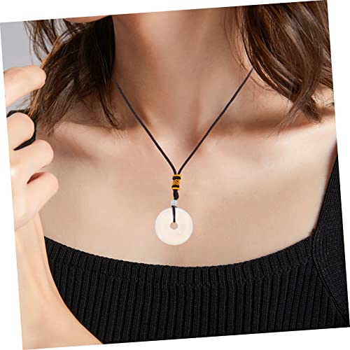 Mikikit Wasserklare Kristallstein Halskette Damen mit Natürlichem Stein Anhänger Dekorative Vintage Schmuckkette Eleganter Opal Pendant für Alltag und von Mikikit