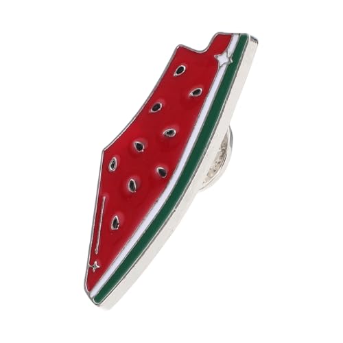 Mikikit Wassermelonen Brosche Emaille Obst Anhänger Für Kleidung Taschen Hüte Geburtstagsnadel Partygeschenke Metallnadeln Brustnadel Kragennadel Schmuck Für Mädchen Frauen von Mikikit