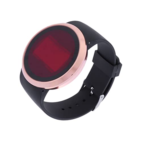 Mikikit Led-Armbanduhr Digital Mit Touchscreen Elektronische Uhr Aus Legierung Modeuhr Für Damen Und Herren Design Schwarz von Mikikit