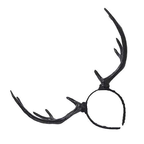 Mikikit Weihnachtliches Geweih Haarreif Kostüm Haarreif für Erwachsene und Leichtes Tragbares Party Accessoire Einzigartiges Design für Fotoshooting und Karneval von Mikikit