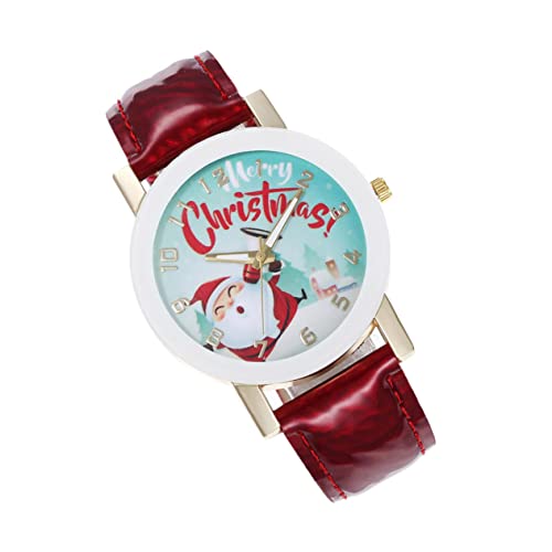Mikikit Weihnachtsmann-Uhr Für Damen Digitale Modeuhr Damenuhr Weihnachtsmann-Uhr Bequemes Material Für Den Alltag von Mikikit
