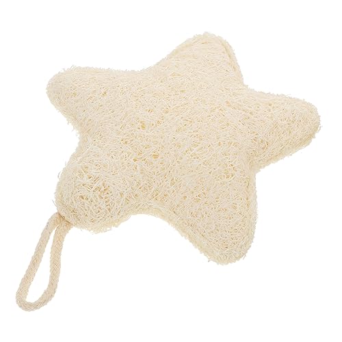 1 Stk Luffa-Badeball durchblutung fördern badehandtuch kinder Badeschwamm für Peeling-Körperpeeling rückenreibendes Handtuch doppelseitiges Badetuch Baumwolle Beige Mikinona von Mikinona