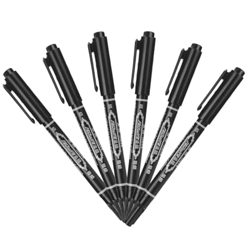 6 Stück Augenbrauenstift Augenbrauenstift Positionschirurgiestift Augenbrauenstift Weißer Tätowierungsstift Markierungsstift Augenbrauen Mapping Stift Stift Aus Kunststoff Mikinona von Mikinona