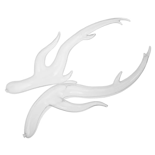 Mikinona 1 Paar Drachenhorn Kopfschmuck Stirnbänder DIY Drachenhörner Für Cosplay Haarschmuck Für Halloween Cosplay Drachenhörner Haarnadel Für Kostüm Transparentes Harz von Mikinona