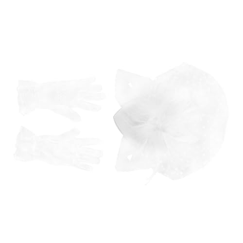 Mikinona Tanzparty Cheongsam Zubehör Retro Hut Schleier Hut Party Haarschmuck Hochzeit Kopfschmuck Kit von Mikinona