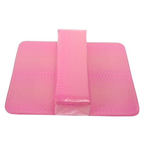 Mikinona 1 Satz Nagelkunst-handkissen Handgelenkstütze -pads Gel-nagel-kit Handgelenkschutz Falsche Fingernägel Nagellack Handventilator Nail-tech-armlehne Handcreme Couch Rosa Pu von Mikinona
