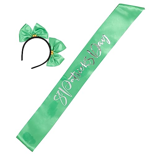 Mikinona 1 Satz Patrick Day Haarreif mit Etikettenband Festliche Haaraccessoires für Partys und Feiern und Unvergessliche von Mikinona