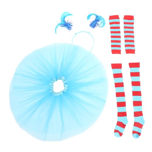 Mikinona Cosplay-kostüm Kniestrümpfen Stirnband Tutu Rock Und Ärmeln Für Partys Und Anlässe Hochwertige Materialien Für Komfort Und Langlebigkeit von Mikinona