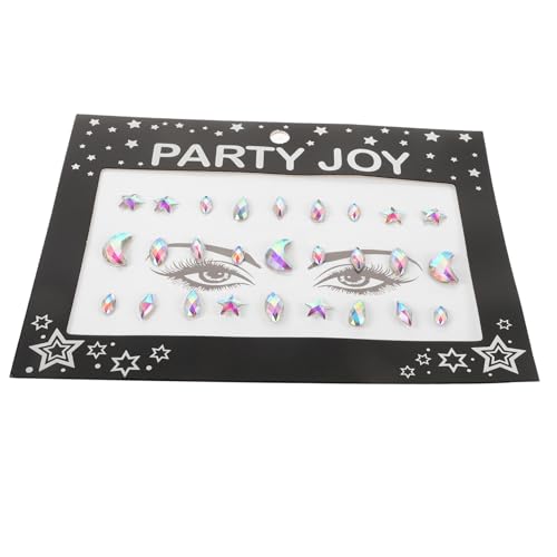 Mikinona 1satz Gesicht Aufkleber Funkelnde Tattoos Für Festivals Und Partys Wiederverwendbar Hautfreundlich Leicht Anzubringen Und Abzunehmen Für Glamouröse Looks von Mikinona