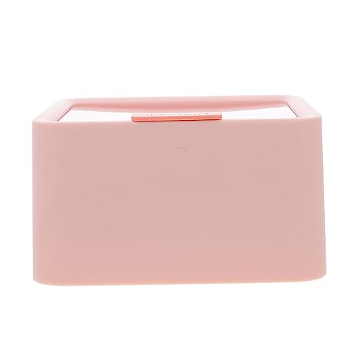 Mikinona 1 Stk Halter Für Wattepads Baumwolle Lagerung Wattestäbchenhalter Behälter Für Wattestäbchen Plastikbehälter Behälter Für Wattebällchen Make-up-organizer Lagerregal Rosa Bilden von Mikinona