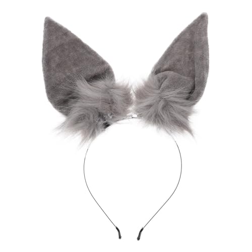 Mikinona Hasenohren Haarband Plüsch Tierohren Stirnband für Damen Mädchen Cosplay Party Zubehör von Mikinona