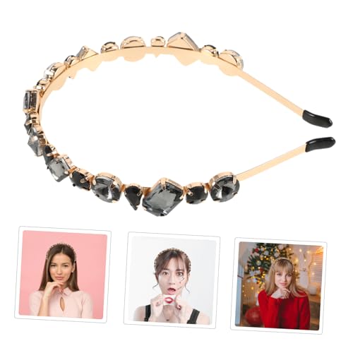 Mikinona 1 Stück Haarschmuck Aus Glasbausteinen Haarband In Form Von Juwelen Funkelnde Haarbänder Für Mädchen Haarschmuck Für Frauen Hochzeit Haarband Für Damen Strasssteine von Mikinona