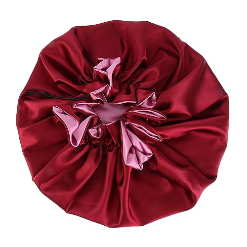 Mikinona 1 Stück Nachthut -Duschkappe mit Ohren Badekappe Haarkappe für die Dusche Schlafmütze für Frauen Mädchen Duschhaube für Damen halstuch damen frauen Damen Duschhaube Die Seide von Mikinona