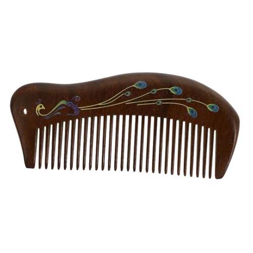 Mikinona 1 Stück Sandelholz Massagekamm für Männer und Antistatischer Holzkamm zur Kopfhautmassage Fördert die Durchblutung und Lindert Kopfschmerzen Handgefertigt Langlebig Haar und von Mikinona