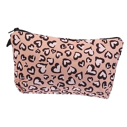 Mikinona Kulturbeutel Mit 3D-Leopardenmuster Tragbare Make-up-Tasche Mit Reißverschluss Ideale Reisetasche Für Frauen von Mikinona