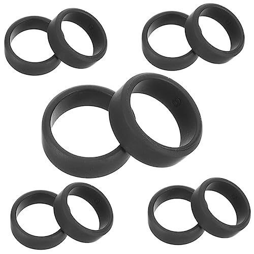 Mikinona 10 Stück Herren Silikonringe Hautfreundliche Elastische Sportringe für Outdoor Aktivitäten und Langlebig für Eheringe und Freizeitgestaltung von Mikinona