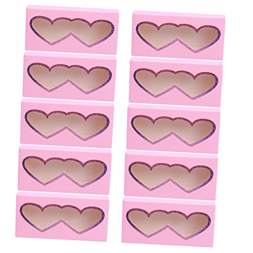 Mikinona 10 Stück Herzförmige Wimpernbox Verpackung Leere Wimpern Wiederverwendbare Verpackung Stachelige Aufbewahrungsbox Falsche DIY Wimpernboxen Papier Rosa Mikinona 10 Stück Herzförmige Wimpernbox Verpackung Leere Wimpern Wiederverwendbare Verpackung Stachelige Aufbewahrungsbox Falsche DIY Wimpernboxen Papier Rosa von Mikinona