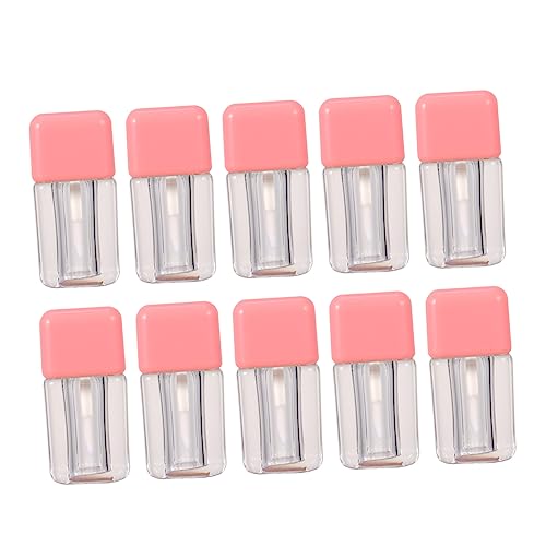 Mikinona 10 Stück Leere Lippenbalsam Röhrchen Nachfüllbare Lip Gloss Behälter Praktische DIY Lipstick Flaschen für Zuhause und Unterwegs Mini Flasche für Kosmetik von Mikinona