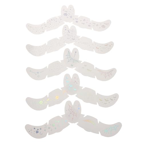 Mikinona 10 Stück Patch Make Up Aufkleber Gesichts Tattoo Aufkleber Selbstklebende Gesichtsdekoration Tattoo Temporäre Patches Make Up Mikinona 10 Stück Patch Make Up Aufkleber Gesichts Tattoo Aufkleber Selbstklebende Gesichtsdekoration Tattoo Temporäre Patches Make Up von Mikinona