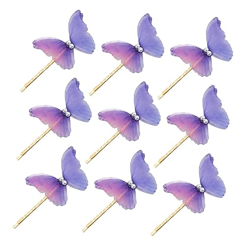 Mikinona 10 Stück Schmetterlinge Haarspangen klein Blau Pferdeschwanz Haarklammer Schmetterlingsstifte Rosa Clips Haarschmuck für Mädchen dekorative Haarnadel Eisen Violett Mikinona 10 Stück Schmetterlinge Haarspangen klein Blau Pferdeschwanz Haarklammer Schmetterlingsstifte Rosa Clips Haarschmuck für Mädchen dekorative Haarnadel Eisen Violett von Mikinona
