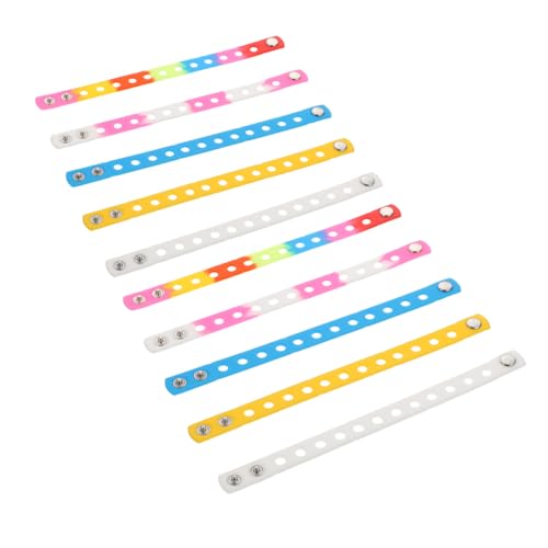 Mikinona 10 Stück Teiliges Elastisches Silikon sportarmband Modisch Dekoratives Armband in Gemischten Farben Komfortables Bequemes Accessoire für Damen und Herren Vielseitig und Stylisch Mikinona 10 Stück Teiliges Elastisches Silikon sportarmband Modisch Dekoratives Armband in Gemischten Farben Komfortables Bequemes Accessoire für Damen und Herren Vielseitig und Stylisch von Mikinona